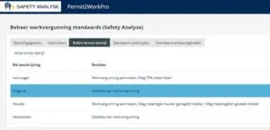 Werkvergunning software