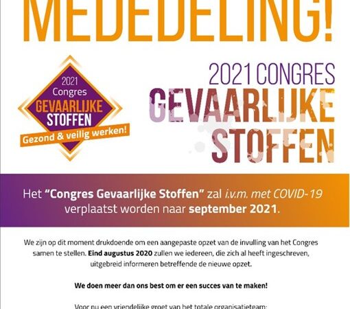 congres gevaarlijke stoffen 2021